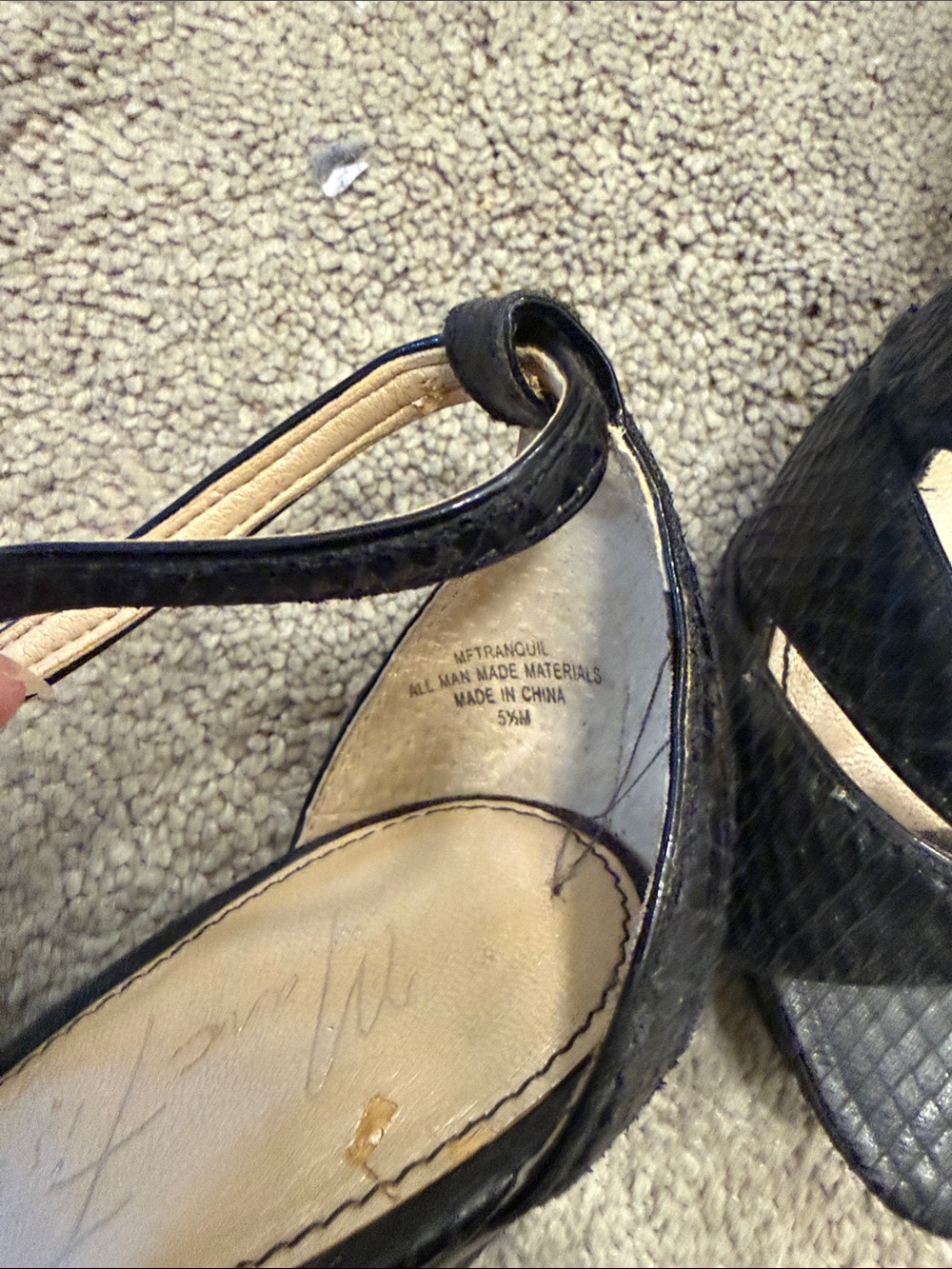 Marc Fisher Black Women's Strappy High Heel Sandals - Picture 2 of 7
